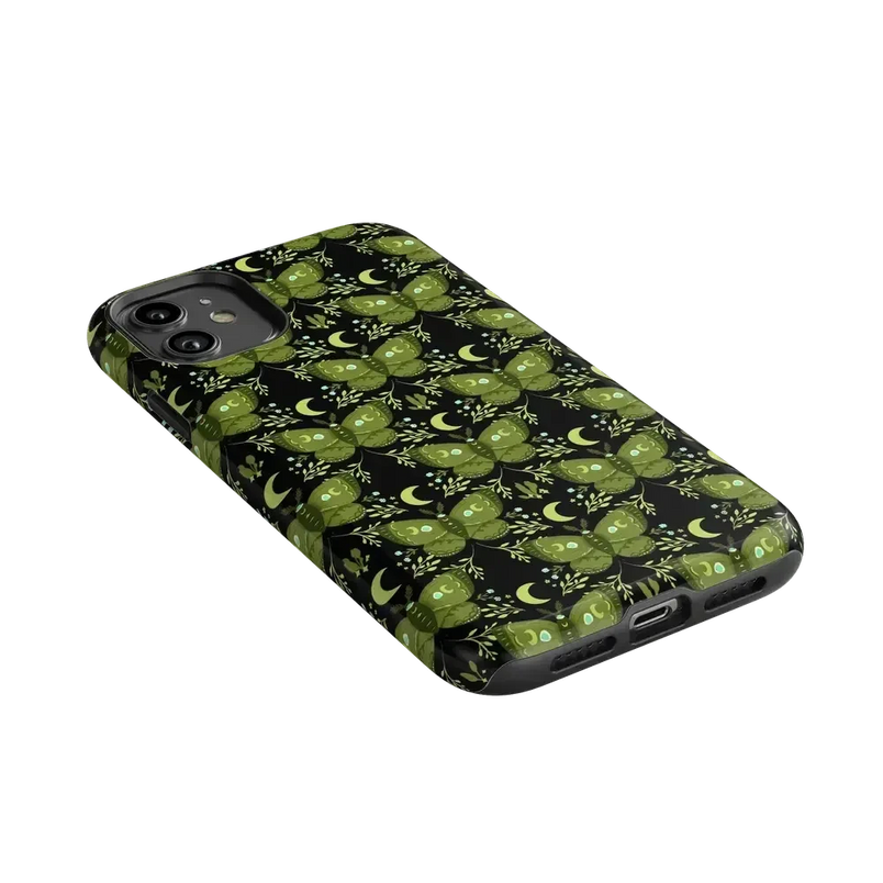 Mystic Moths | Green Twilight Case Phone Case get.casely 