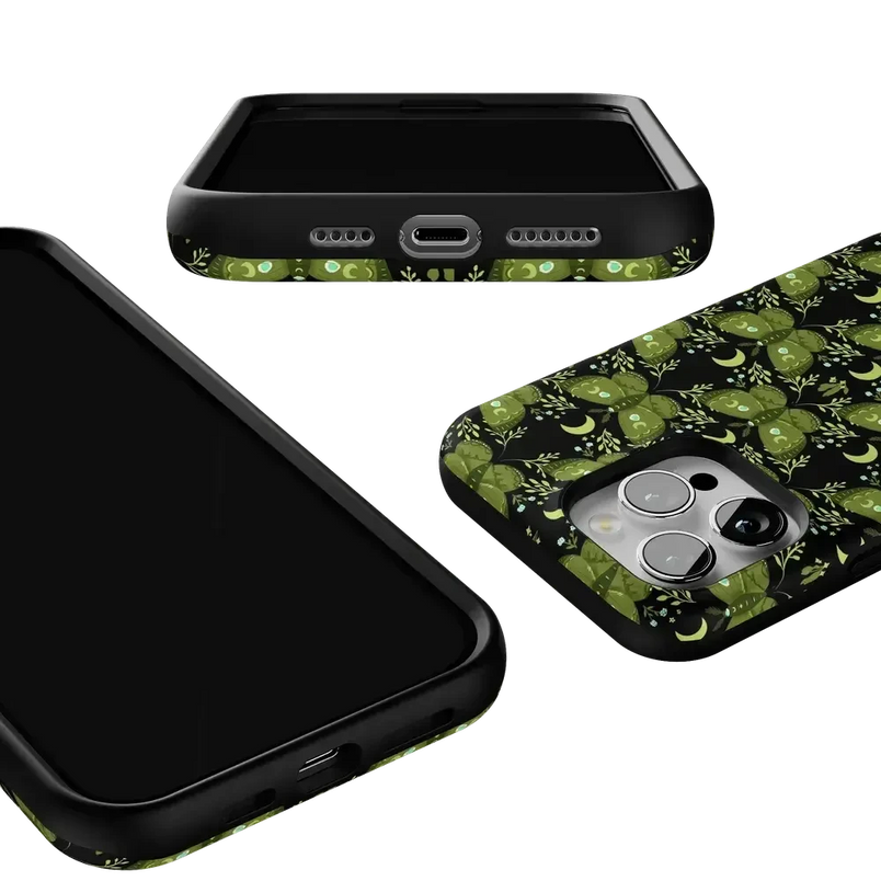 Mystic Moths | Green Twilight Case Phone Case get.casely 