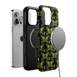 Mystic Moths | Green Twilight Case Phone Case get.casely 