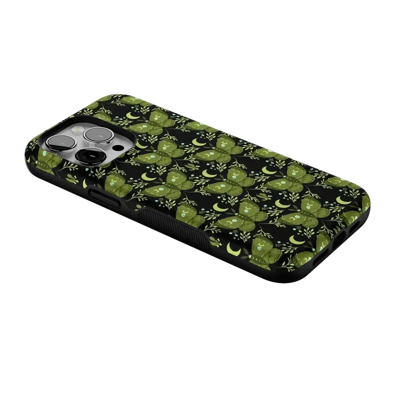 Mystic Moths | Green Twilight Case Phone Case get.casely 