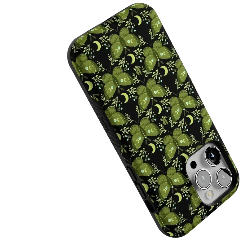 Mystic Moths | Green Twilight Case Phone Case get.casely 