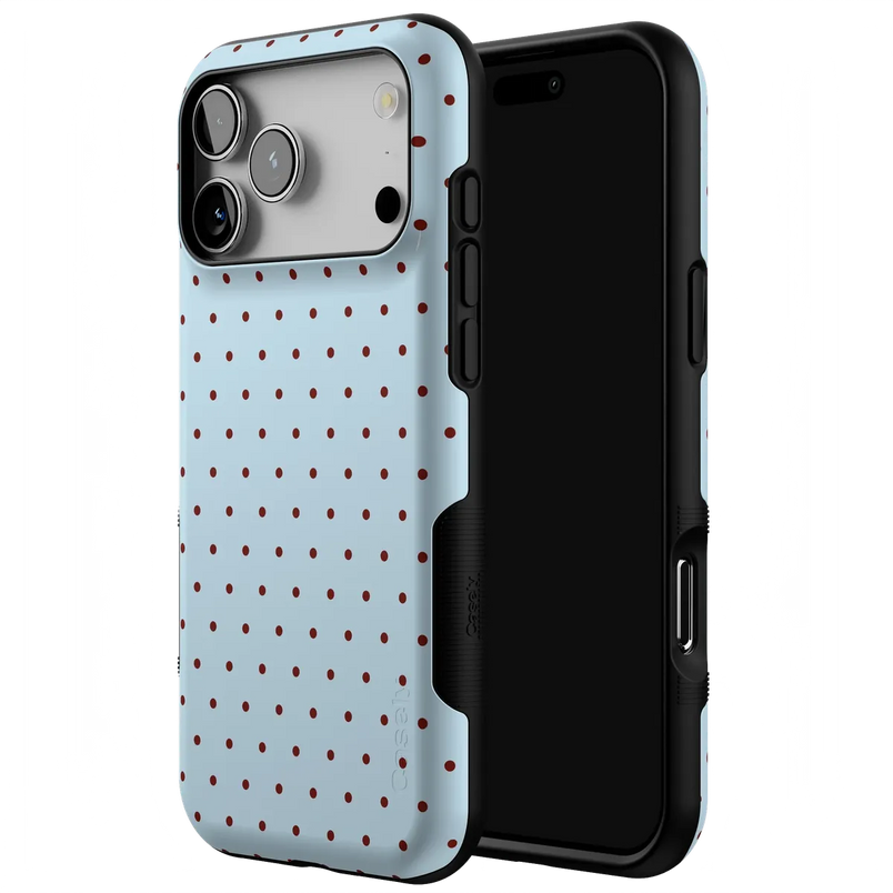 Casely iPhone 13 Pro Max Compatible with MagSafe On the Dot | Blue Polka Dot Case Align + MagSafe Casely iPhone 13 Pro Max Compatible with MagSafe On the Dot | Blue Polka Dot Case Align + MagSafe