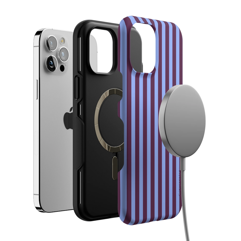 Perfect Stripes | Purple & Blue Stripes Case