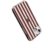 Sunday in Brooklyn | Burgundy Stripes Case