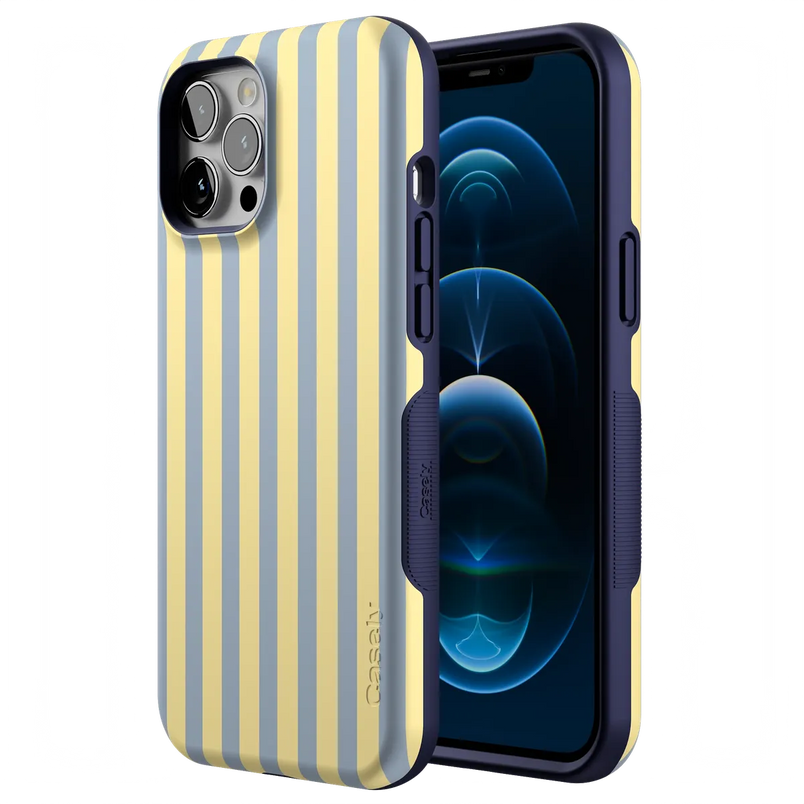 Coastline Stripes | Blue & Yellow Case