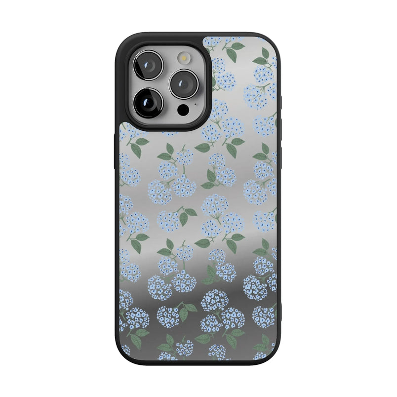 Nantucket Cottage | Blue Hydrangea Case iPhone Case get.casely Align Reflect + MagSafe® iPhone 15 Pro Max 