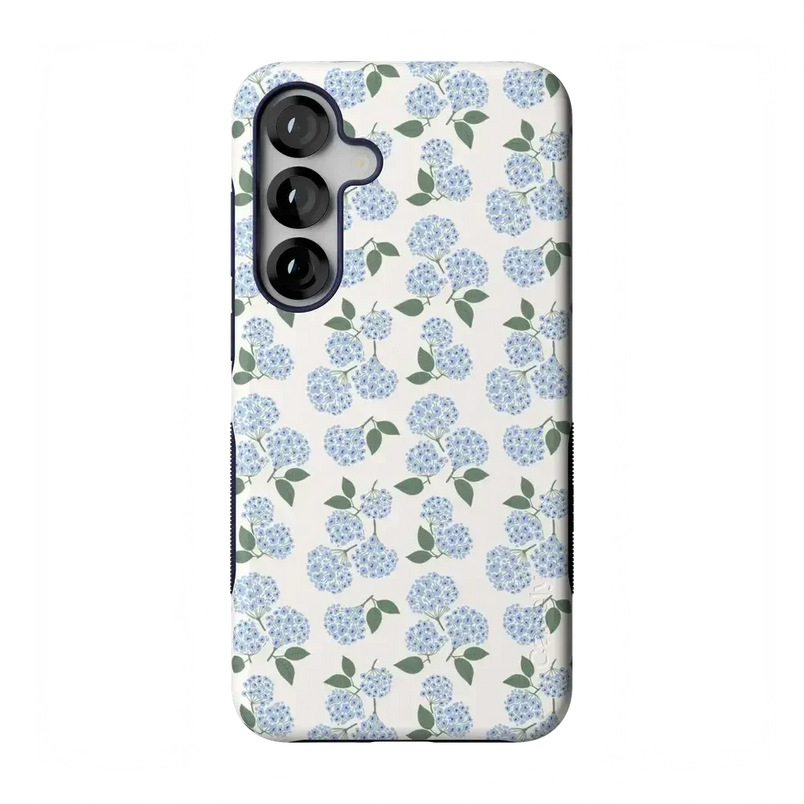 Nantucket Cottage | Blue Hydrangea Case iPhone Case get.casely Bold Flex + MagSafe® Galaxy S25 Plus 
