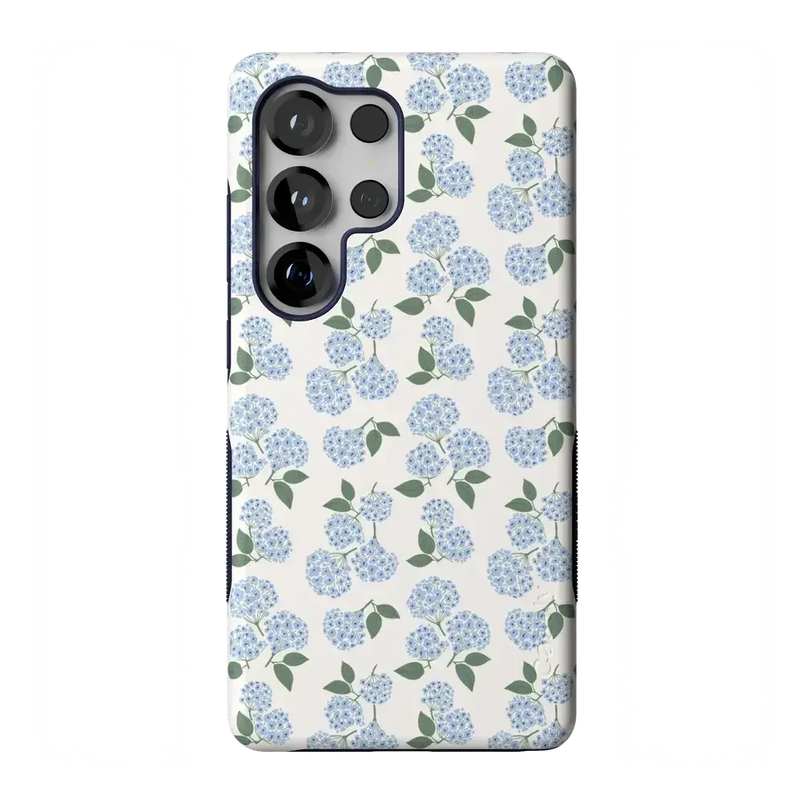 Nantucket Cottage | Blue Hydrangea Case iPhone Case get.casely Bold Flex + MagSafe® Galaxy S25 Ultra 
