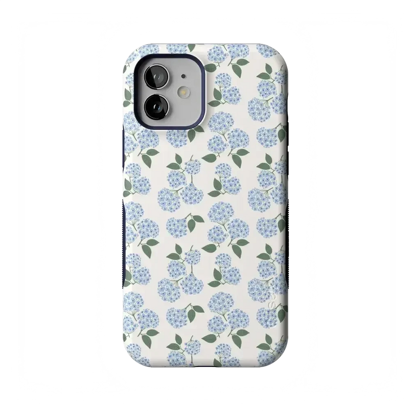 Nantucket Cottage | Blue Hydrangea Case iPhone Case get.casely Bold Flex + MagSafe® iPhone 12 Pro 