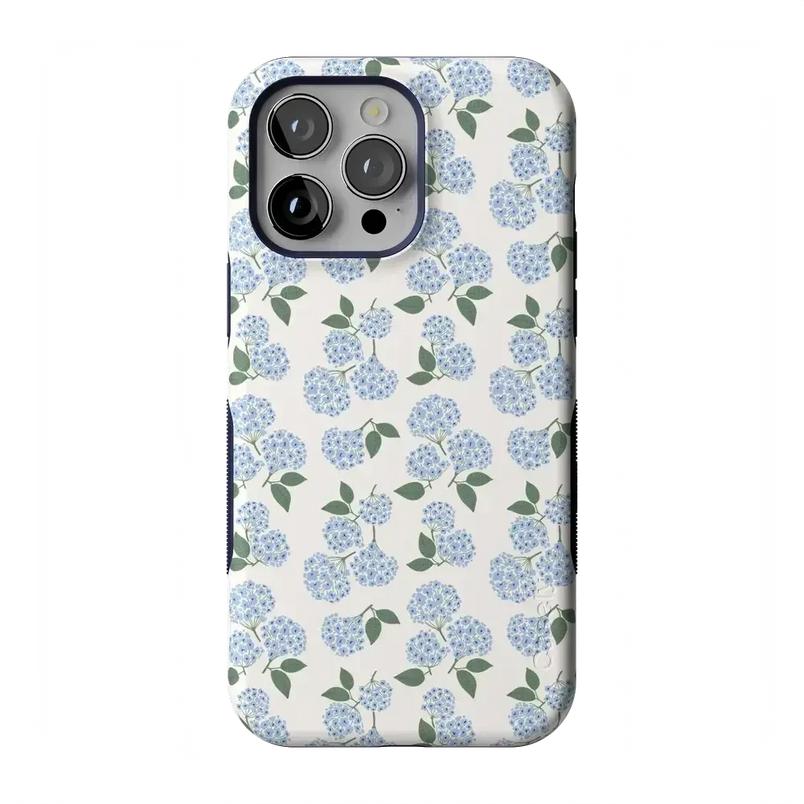 Nantucket Cottage | Blue Hydrangea Case iPhone Case get.casely Bold Flex + MagSafe® iPhone 14 Pro Max 