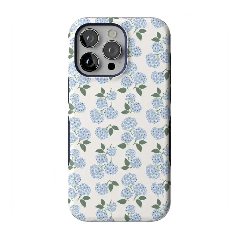 Nantucket Cottage | Blue Hydrangea Case iPhone Case get.casely Bold Flex + MagSafe® iPhone 15 Pro Max 