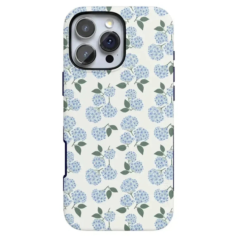 Nantucket Cottage | Blue Hydrangea Case iPhone Case get.casely Bold Flex + MagSafe® iPhone 16 Pro Max