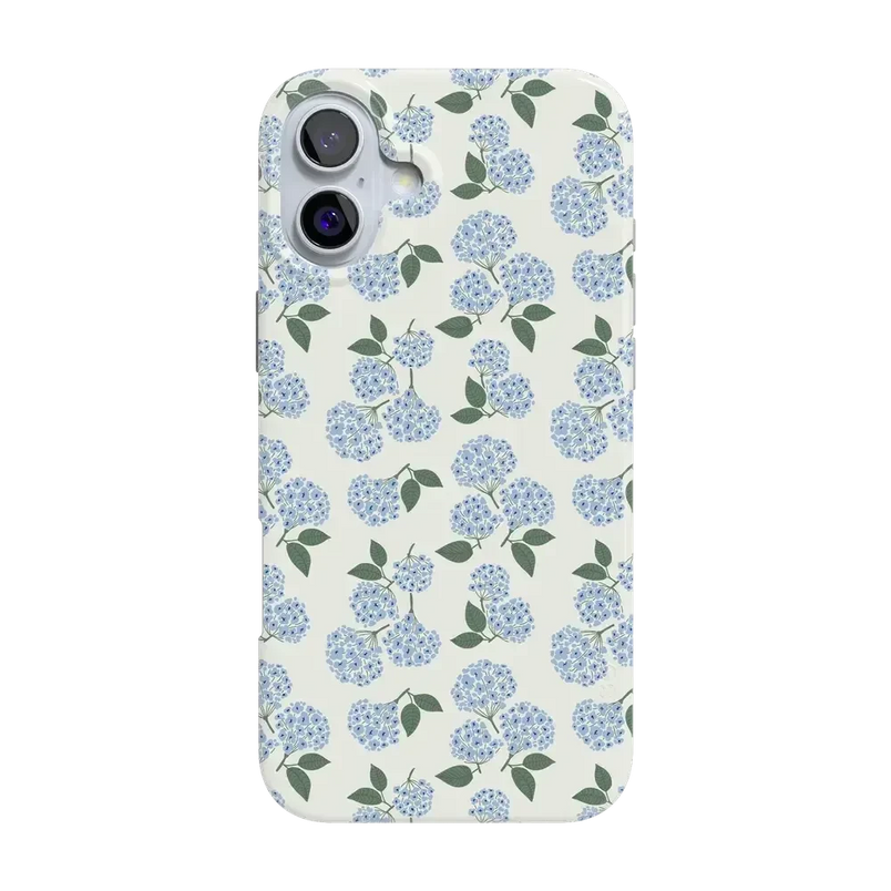 Nantucket Cottage | Blue Hydrangea Case iPhone Case get.casely Classic + MagSafe® iPhone 16 