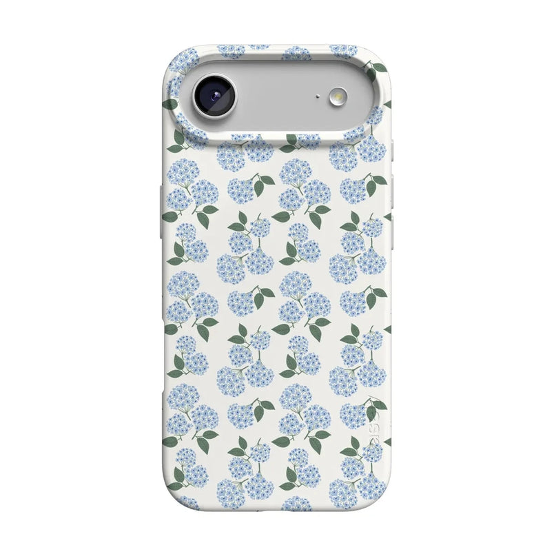 Nantucket Cottage | Blue Hydrangea Case iPhone Case get.casely Classic + MagSafe® iPhone 17 Air 
