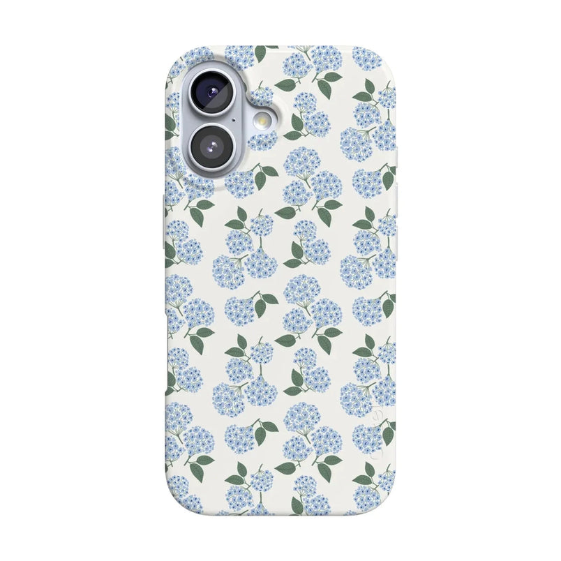 Nantucket Cottage | Blue Hydrangea Case iPhone Case get.casely Classic + MagSafe® iPhone 17 