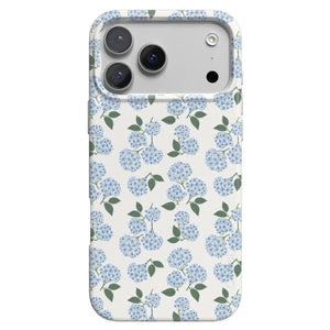 Nantucket Cottage | Blue Hydrangea Case iPhone Case get.casely Classic + MagSafe® iPhone 18 Pro Max 