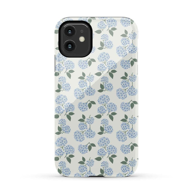 Nantucket Cottage | Blue Hydrangea Case iPhone Case get.casely Essential iPhone 11 