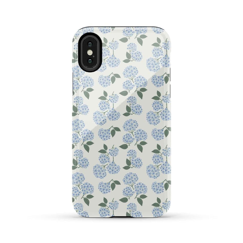Nantucket Cottage | Blue Hydrangea Case iPhone Case get.casely Essential iPhone X / XS 
