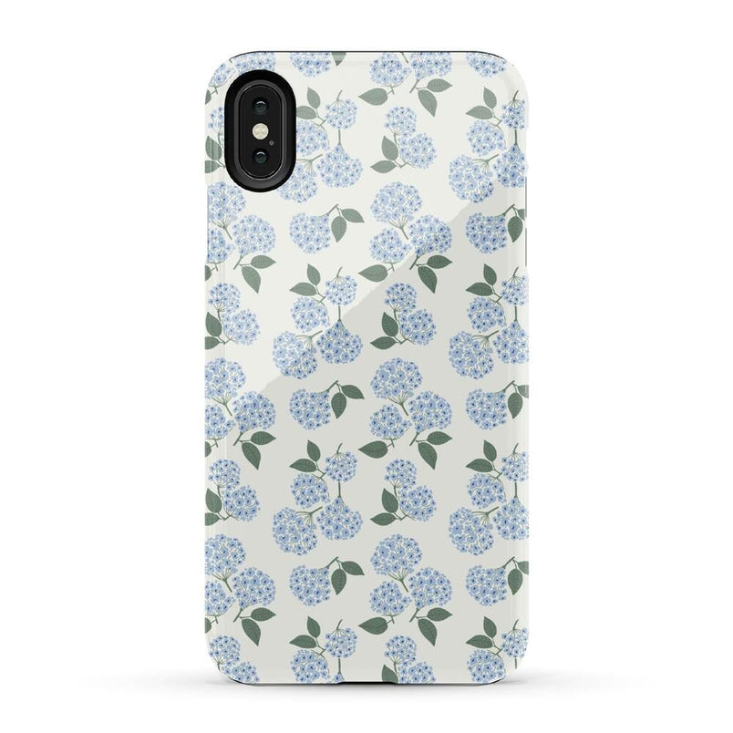 Nantucket Cottage | Blue Hydrangea Case iPhone Case get.casely Essential iPhone XS Max 