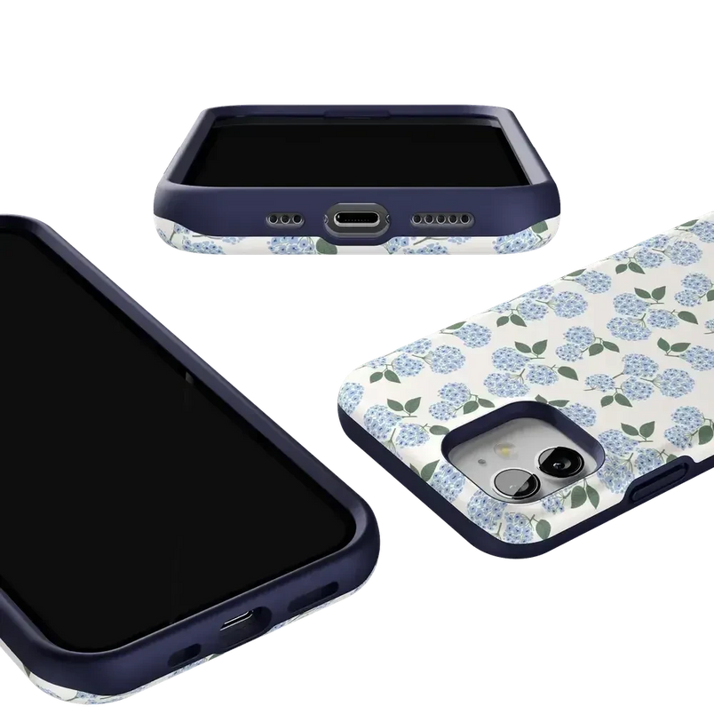 Nantucket Cottage | Blue Hydrangea Case iPhone Case get.casely 