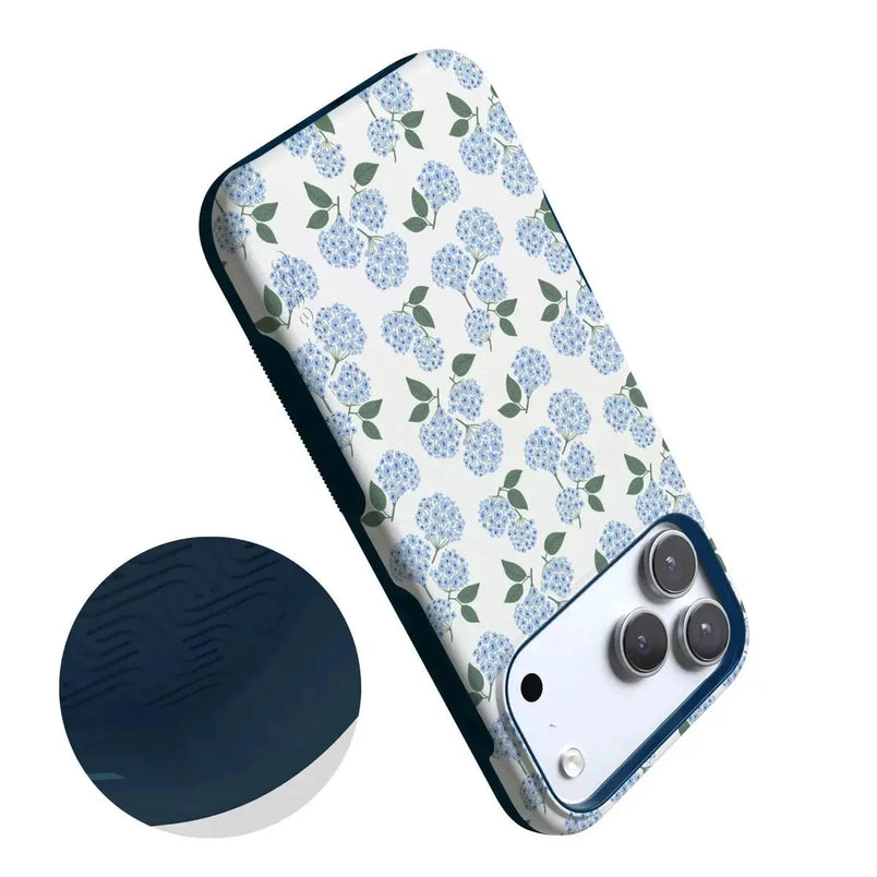 Nantucket Cottage | Blue Hydrangea Case iPhone Case get.casely 