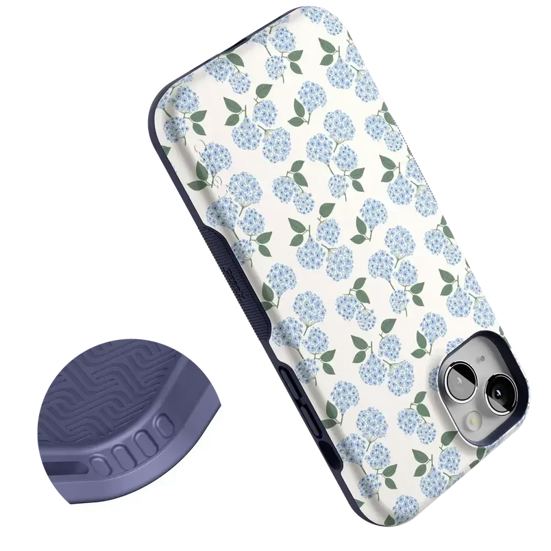 Nantucket Cottage | Blue Hydrangea Case iPhone Case get.casely 