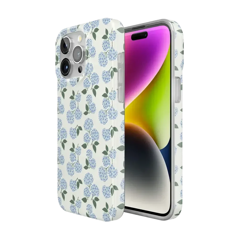Nantucket Cottage | Blue Hydrangea Case iPhone Case get.casely 