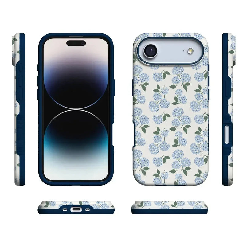Nantucket Cottage | Blue Hydrangea Case iPhone Case get.casely 