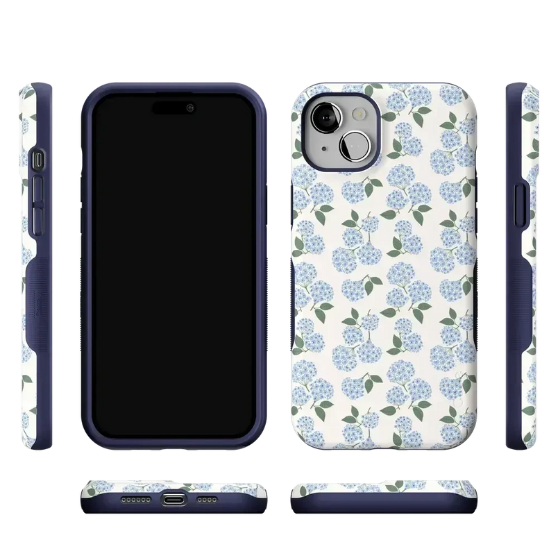 Nantucket Cottage | Blue Hydrangea Case iPhone Case get.casely 