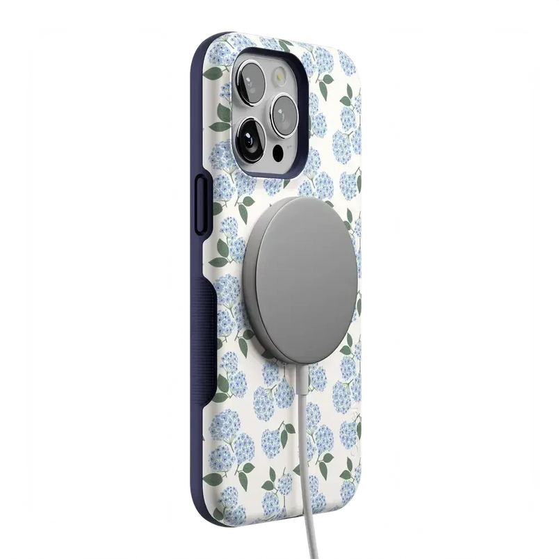 Nantucket Cottage | Blue Hydrangea Case iPhone Case get.casely 