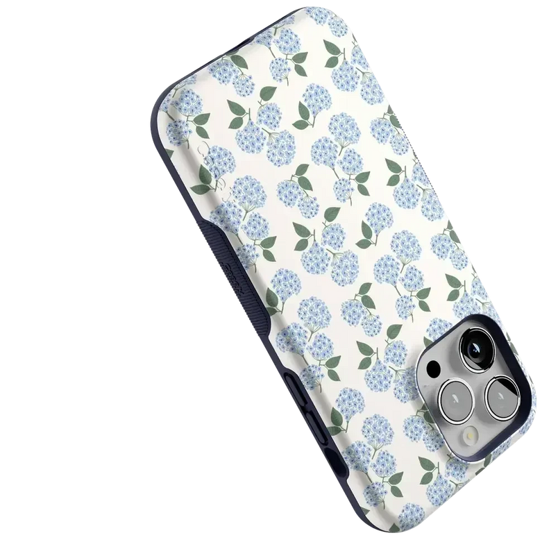 Nantucket Cottage | Blue Hydrangea Case iPhone Case get.casely 