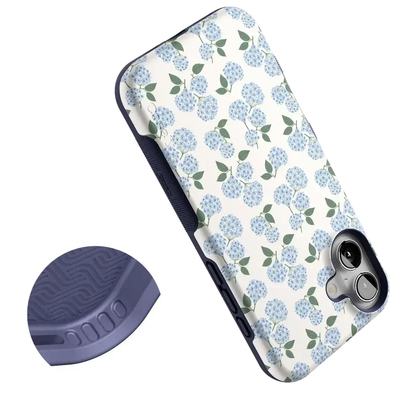 Nantucket Cottage | Blue Hydrangea Case iPhone Case get.casely 