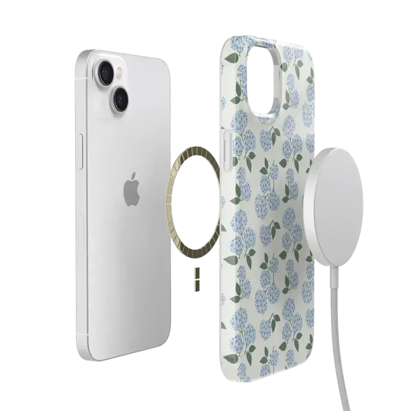 Nantucket Cottage | Blue Hydrangea Case iPhone Case get.casely 