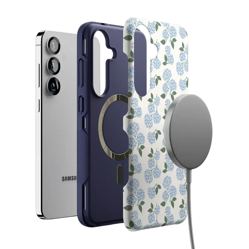 Nantucket Cottage | Blue Hydrangea Case iPhone Case get.casely 