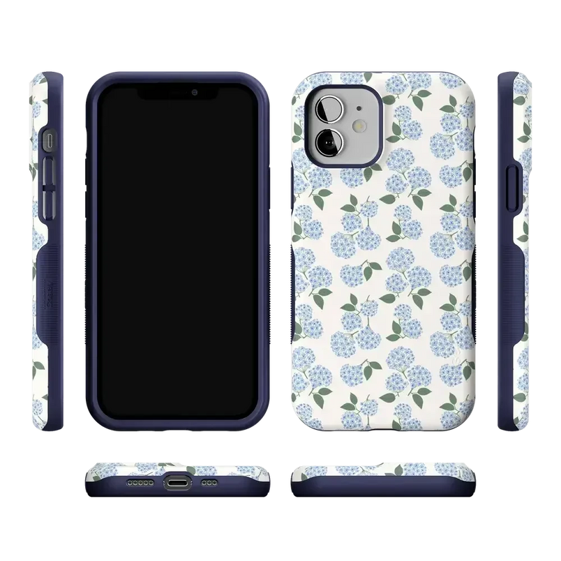 Nantucket Cottage | Blue Hydrangea Case iPhone Case get.casely 