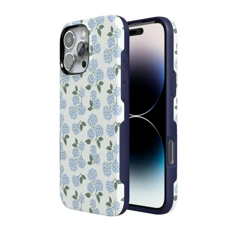 Nantucket Cottage | Blue Hydrangea Case iPhone Case get.casely 