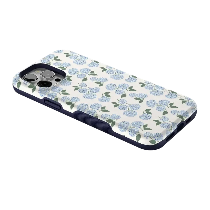 Nantucket Cottage | Blue Hydrangea Case iPhone Case get.casely 
