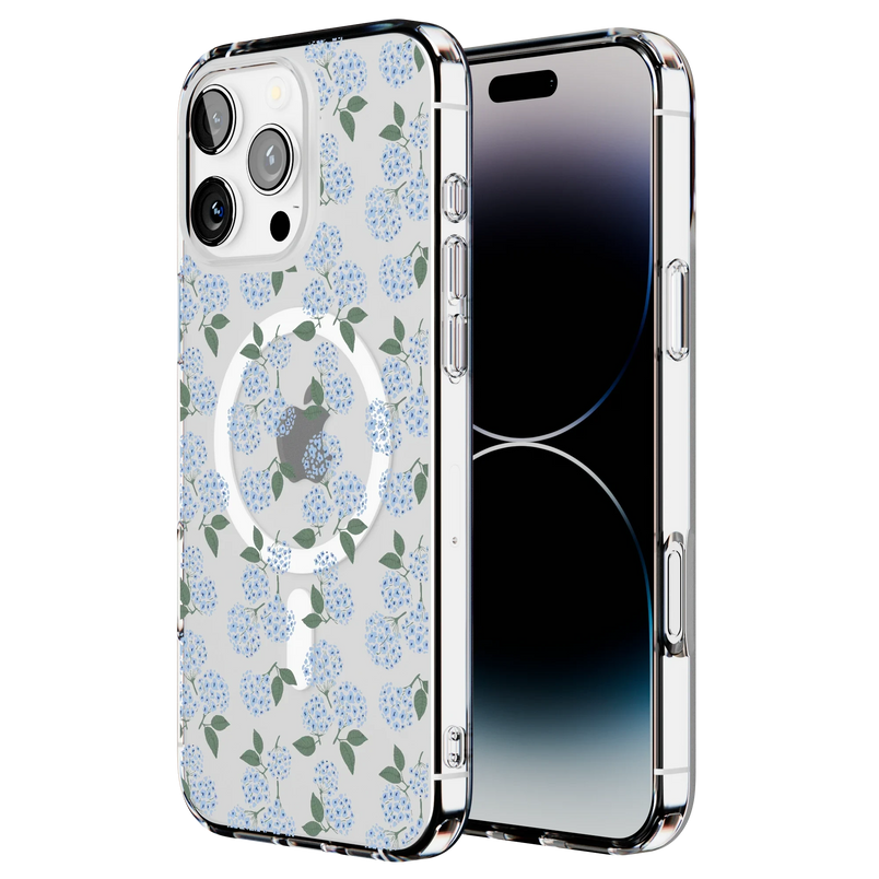 Nantucket Cottage | Blue Hydrangea Case iPhone Case get.casely 