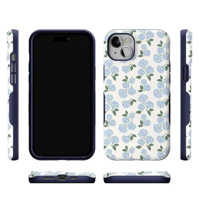Nantucket Cottage | Blue Hydrangea Case iPhone Case get.casely 