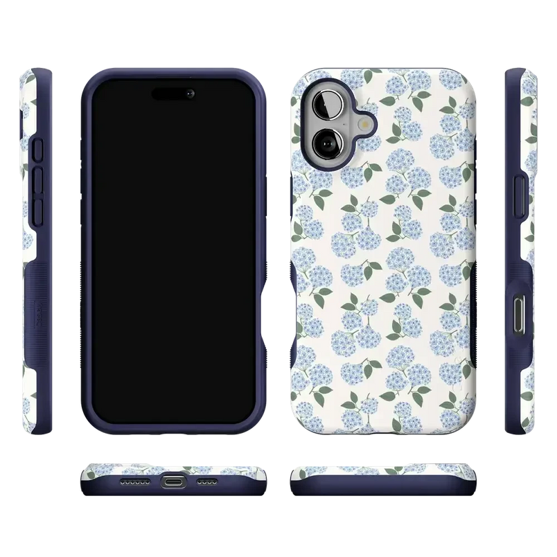 Nantucket Cottage | Blue Hydrangea Case iPhone Case get.casely 