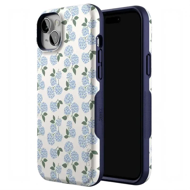 Nantucket Cottage | Blue Hydrangea Case iPhone Case get.casely 