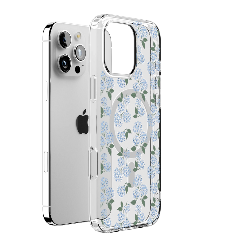Nantucket Cottage | Blue Hydrangea Case iPhone Case get.casely 