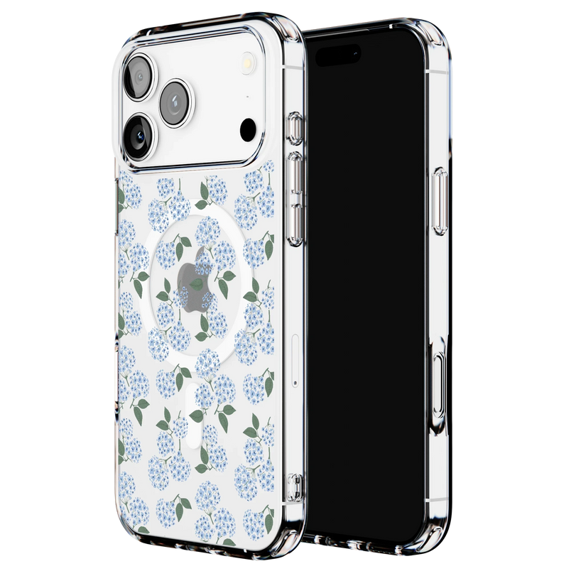 Nantucket Cottage | Blue Hydrangea Case iPhone Case get.casely 