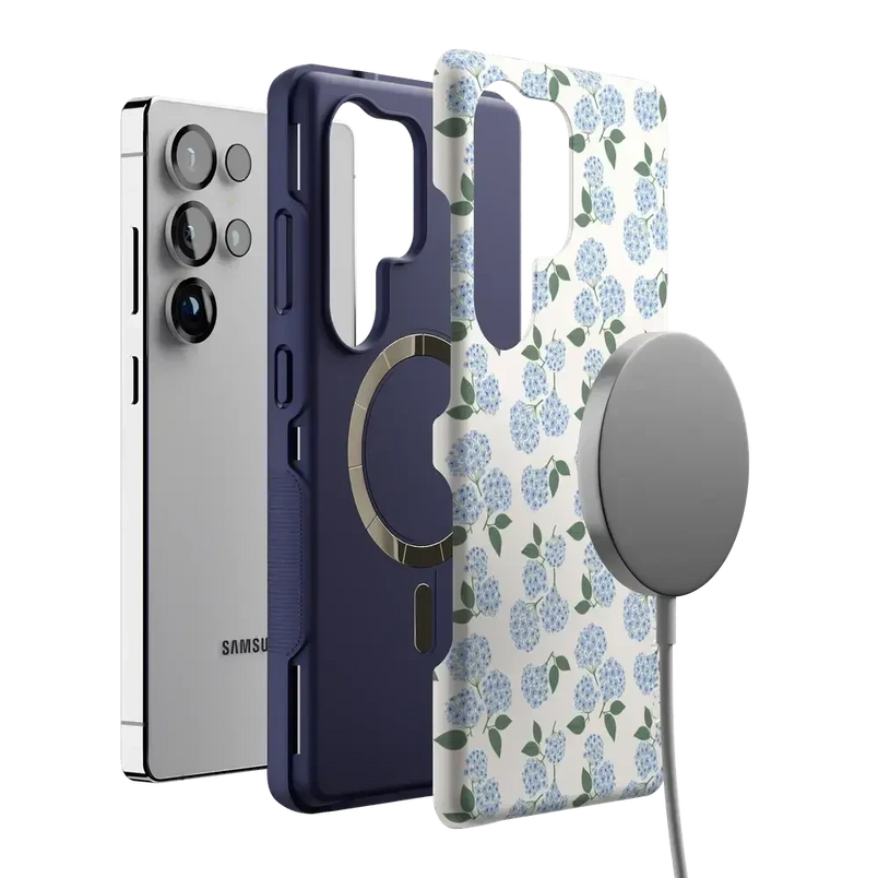 Nantucket Cottage | Blue Hydrangea Case iPhone Case get.casely 