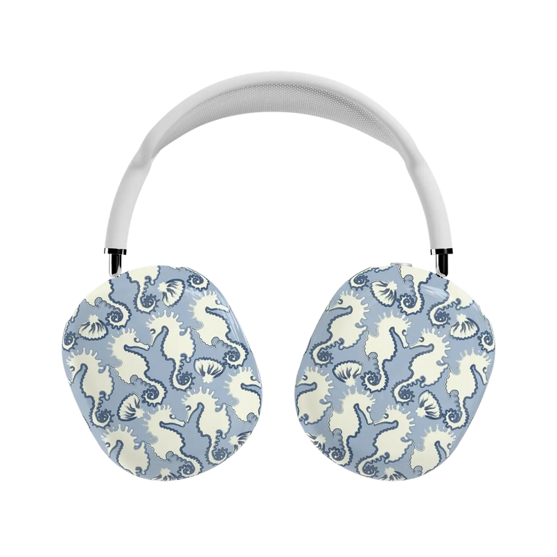 Seahorse Drift | Coastal Blues AirPods Max Case