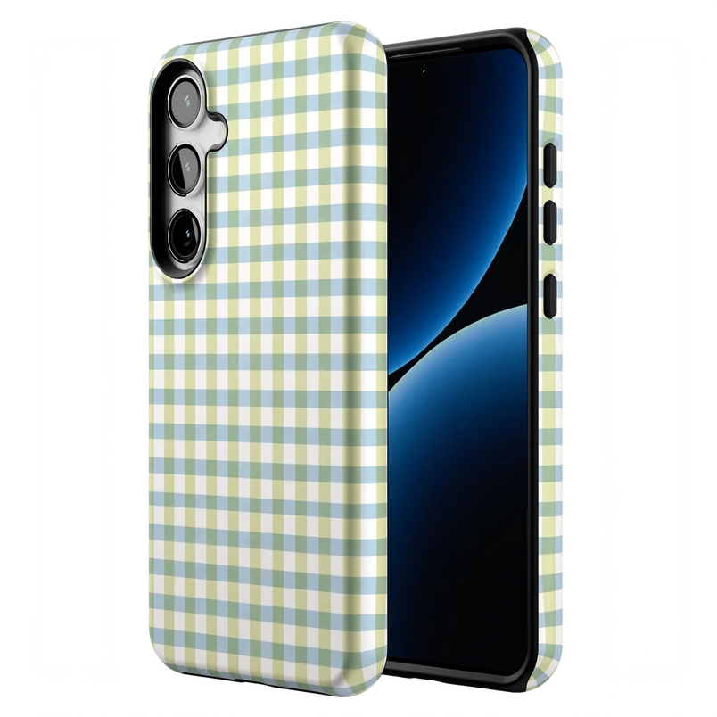 Pastel Picnic | Blue & Green Gingham Case