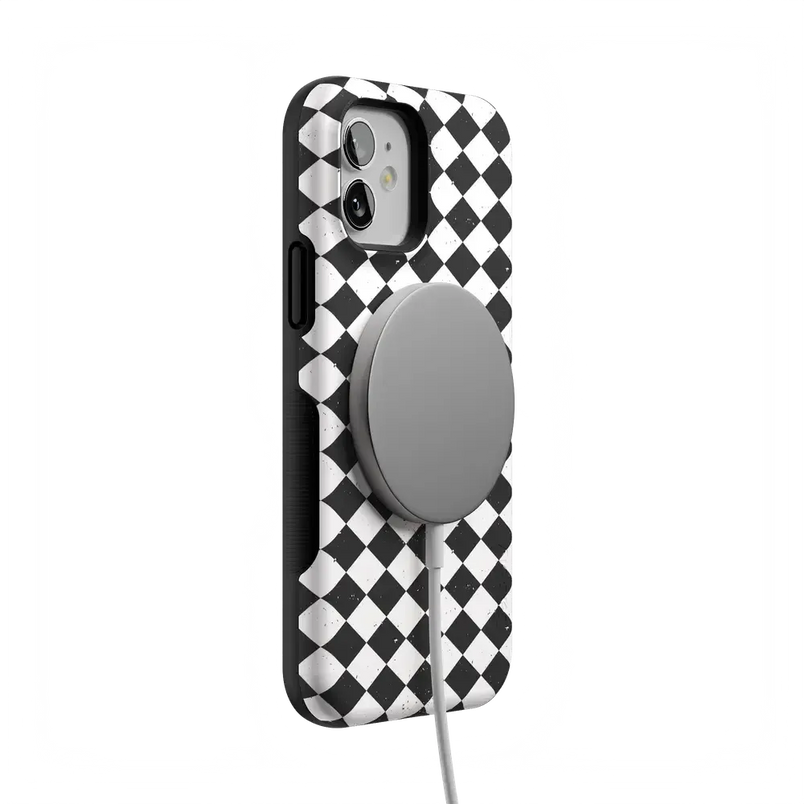 Salem's Hex | Black & White Checkered Case