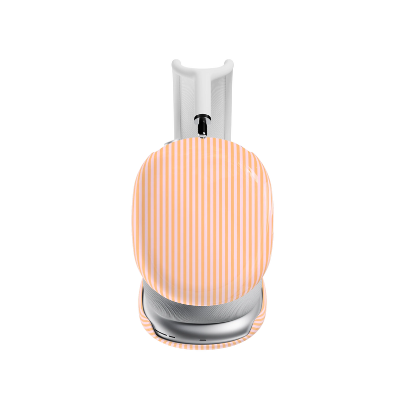 Stripes and the City | Orange & Pink Pinstripe AirPods Max Case