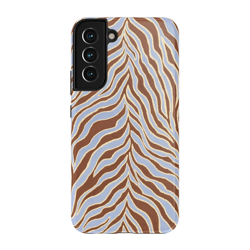 Untamed | Brown & Blue Zebra Case - Galaxy S22 Plus