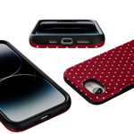 On the Dot | Maroon Polka Dot Case